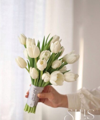 TULIP WHITE ONLY - BRIDAL FLOWER