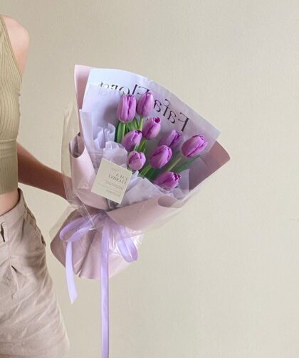 PURPLE TULIP BOUQUET
