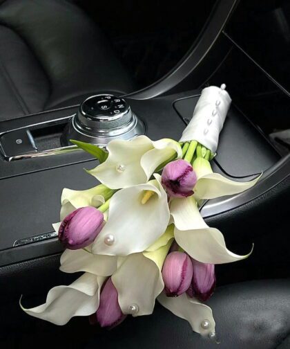 CALLALILY TULIP PURPLE - BRIDAL FLOWER