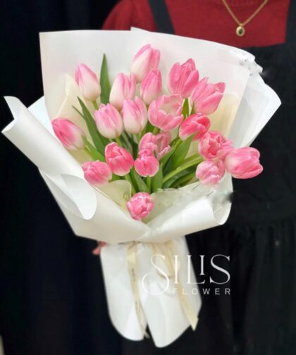 DEEP PINK TULIP M BOUQUET