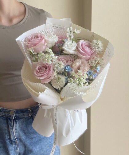 PINK WHITE TONE S 001 BOUQUET