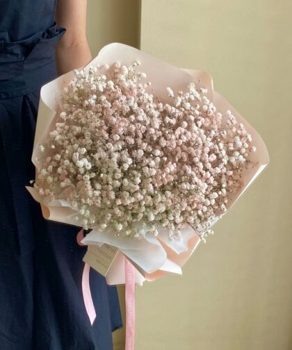 BABY BREATH PINK BOUQUET S