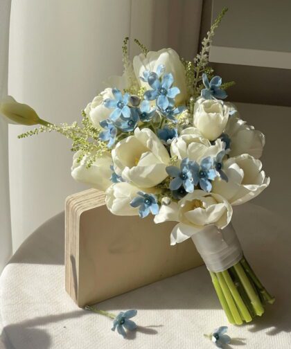 TULIP BLUE FLOWER - BRIDAL FLOWER