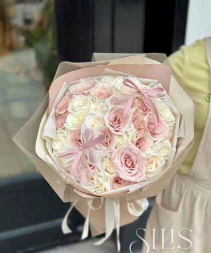 WHITE PINK OHARA M BOUQUET