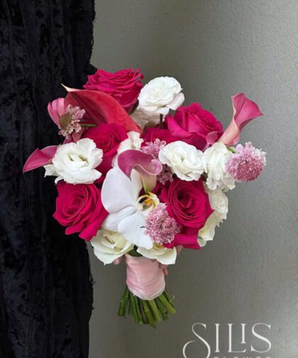 WHITE HOT PINK - BRIDAL FLOWER 002