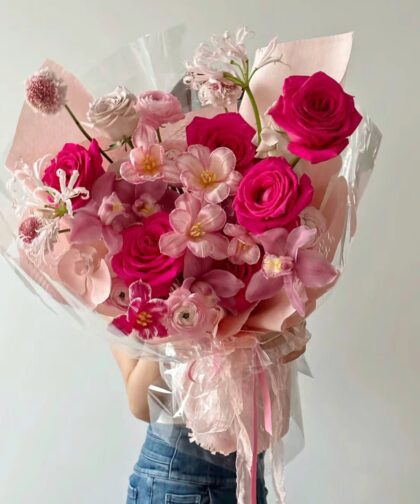 PINKPLOY MIX PINK LIGHT BOUQUET L
