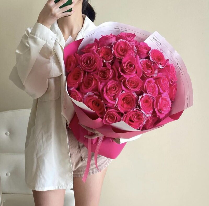 PINKPLOY WRAPPING PINK L BOUQUET