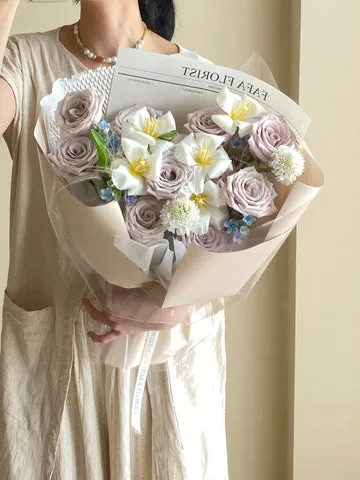 Purple White Tone BOUQUET