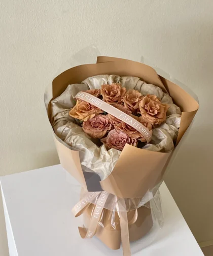 TOFFEE ROSE M BOUQUET