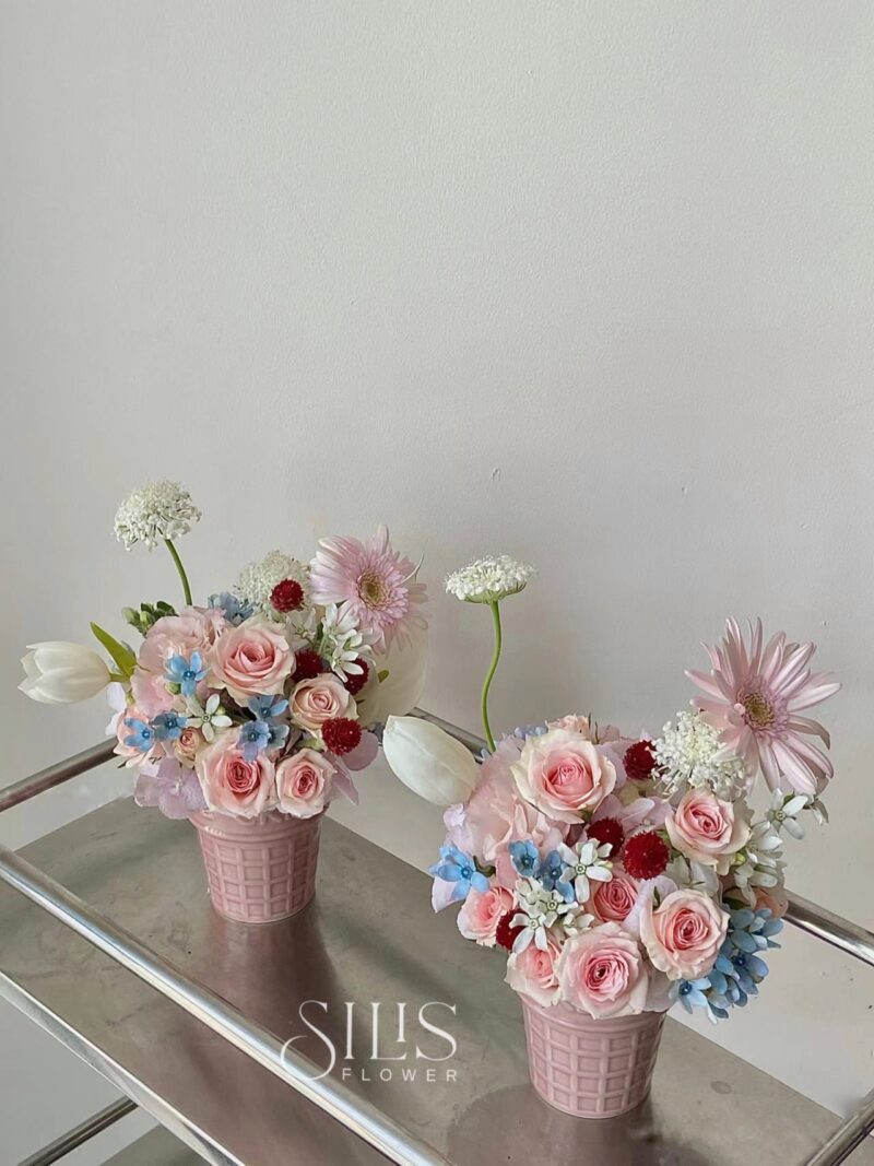 Mini vase pink tone