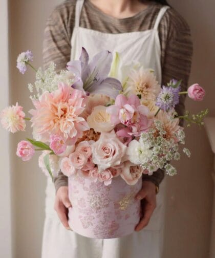 PASTEL TONE FLOWER BOX S