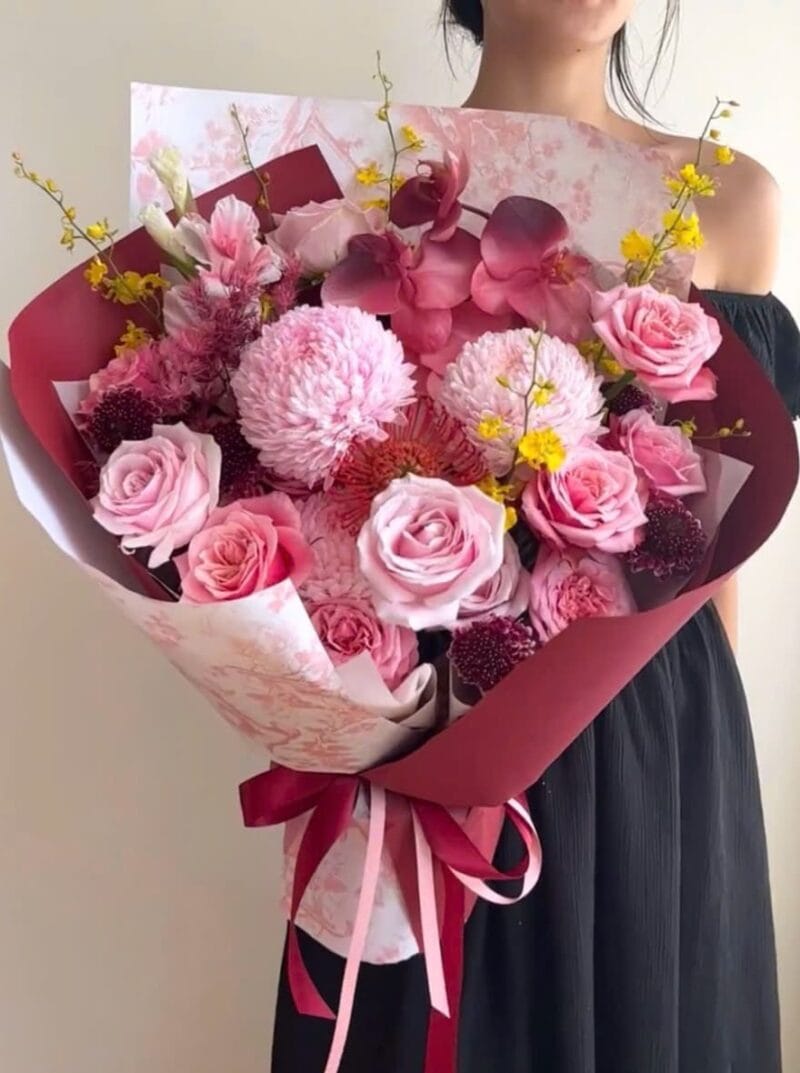 RED ECUADOR - CHRYSANTHEMUM RED BOUQUET