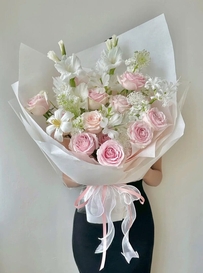 PINKROSE MIX LAYON BOUQUET