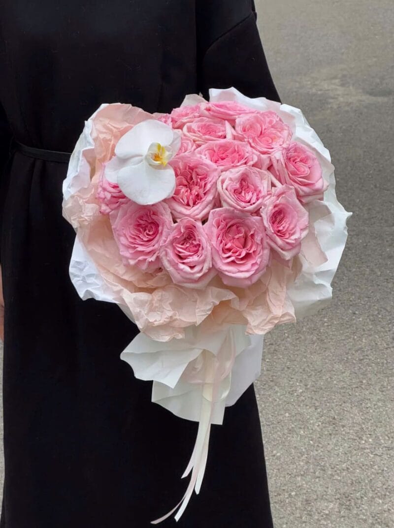 ROSE MIX WHITE ORCHID BOUQUET S