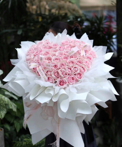 99 PINK ROSE BOUQUET